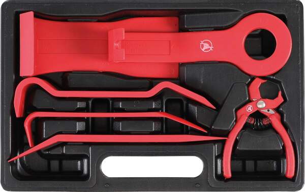 Zierleistenkeile-Satz | verschiedene Formen | mit Niet-Lösezange | 6-tlg.