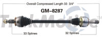 Antriebswelle hinten links Chevrolet Camaro 2010 2011...