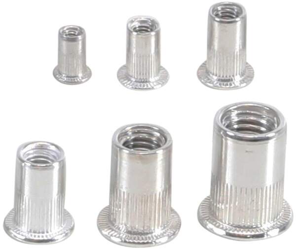 Nietmuttern-Sortiment | Aluminium | 150-tlg.