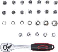 Steckschlüssel-Satz | Antrieb 6,3 mm (1/4") | SW 4 - 13 mm | 27-tlg.