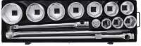 Steckschlüssel-Satz | Antrieb 25 mm (1") | SW 36 - 80 mm | 15-tlg.