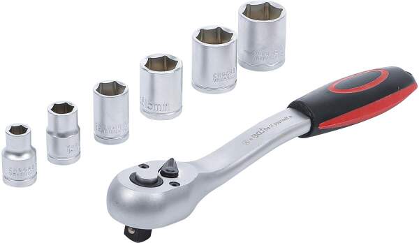 Steckschlüssel-Satz | Antrieb 10 mm (3/8") | SW 8 - 19 mm | 7-tlg.