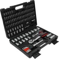 Steckschlüssel-Satz Wellenprofil | Antrieb 6,3 mm (1/4") / 12,5 mm (1/2") | 115-tlg.