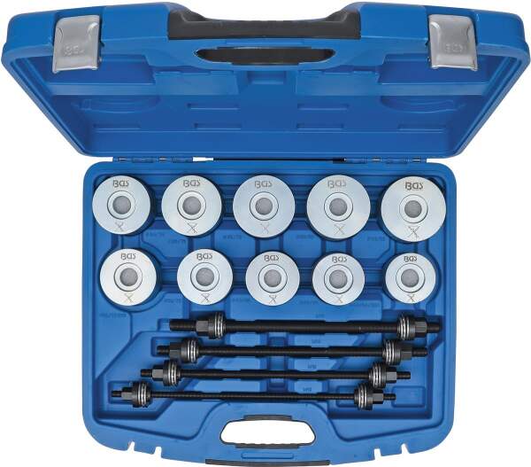 Zug- und Druckhülsen-Satz | mit 4 Spindeln | 24-tlg.