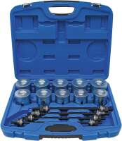 Zug- und Druckhülsen-Satz | mit 4 Spindeln | 24-tlg.