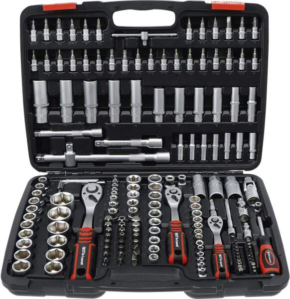 Steckschlüssel-Satz | Antrieb 6,3 mm (1/4") / 10 mm (3/8") / 12,5 mm (1/2") | 172-tlg.