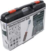 Steckschlüssel-Satz | Antrieb 6,3 mm (1/4") / 10 mm (3/8") / 12,5 mm (1/2") | 172-tlg.