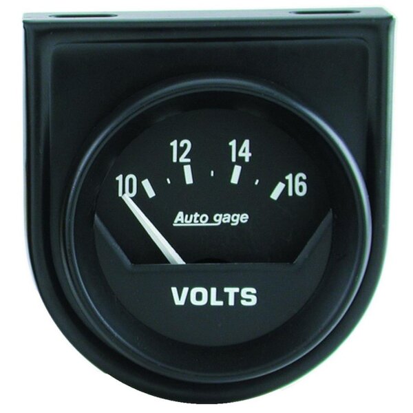Autogage Voltmeter 52 mm Analog S/W OHNE Halter 8-18 Volt Short Sweep Serie