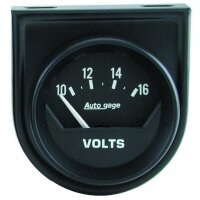 Autogage Voltmeter 52 mm Analog S/W OHNE Halter 8-18 Volt...
