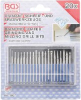 Diamant-Schleif- und Fräswerkzeug | 20-tlg.
