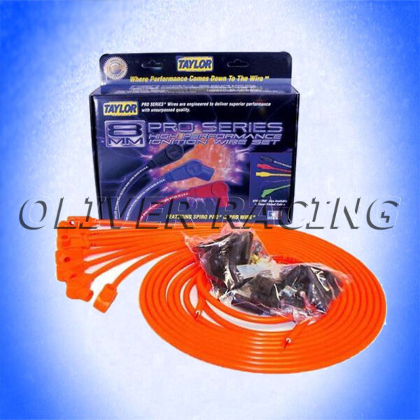 Zündkabel 90° ORANGE Taylor Zündkerzenkabel Satz V8