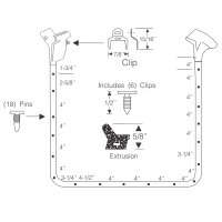 Türdichtung hinten Pontiac catalina 4 Türer...