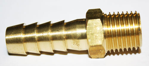 SCHLAUCHANSCHLUSS -0°- Gerade 9,5 mm Schlauchanschluss Messing