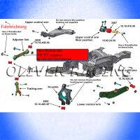 Querlenkerbuchsen Set hinten ROT Chevrolet Camaro 10-15