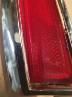 Seitenmarkierungsleuchte rot hinten links aussen 74-76 Cadillac side Marker light