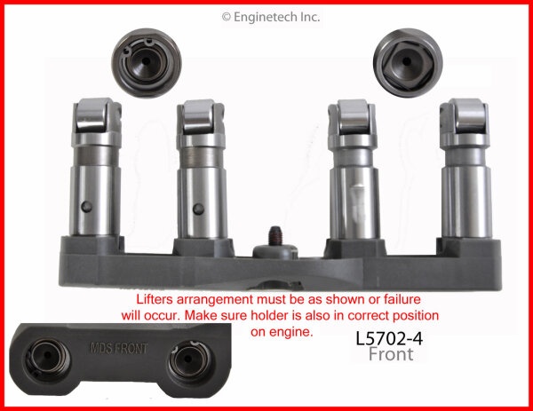 Hydrostößel Rollerstößel HEMI vorderer Yoke 4ER-BRÜCK