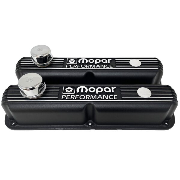 Ventildeckel Aluminium Schwarz MOPAR SmallBlock 318/340/36