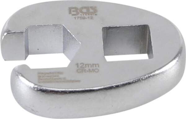 Hahnenfußschlüssel | Antrieb Innenvierkant 10 mm (3/8") | SW 12 mm