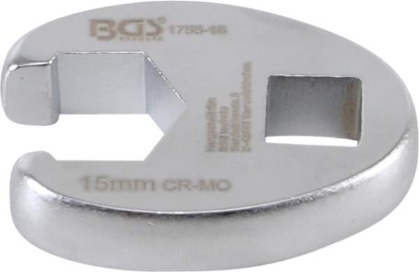 Hahnenfußschlüssel | Antrieb Innenvierkant 10 mm (3/8") | SW 15 mm