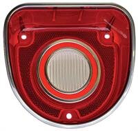 Rückleuchte Glas 68 Impala Caprice Rot/Weiß/Chrom