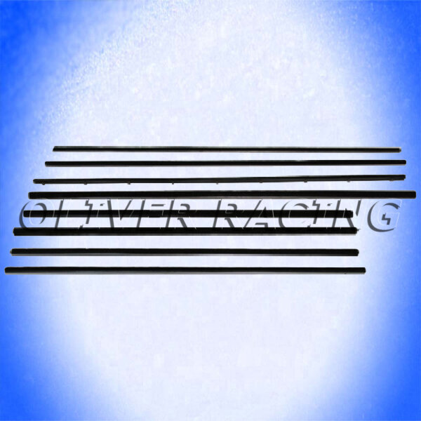 Fensterschachtleisten Satz Ford Galaxie Starliner Coupe 60 61 1960 1961 2-Türer