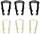 Benzinleitung Halteclips Klammer Set 6 stk. Ford / GM 00-09 Fuel Clip Verschluss