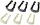 Benzinleitung Halteclips Set 6 stk. Ford/GM