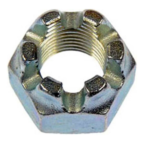 Kronenmutter UNF 9/16"-18 = 14,3 mm, 22,22 mm hoch, Stahl