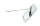 Clip Zierleistenhalter 17,4 x 64,3 mm, Gewinde 10-24, Metall mit Gewindebolzen