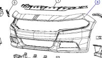 Stoßstange vorne Fascia Dodge Charger Genuine Mopar
