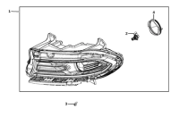 Scheinwerfer links vorne Fascia Dodge Charger Mopar