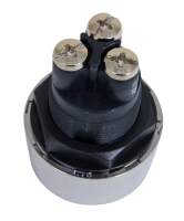 Starter knopf Schalter Button ROT Rahmen Chrom Universal