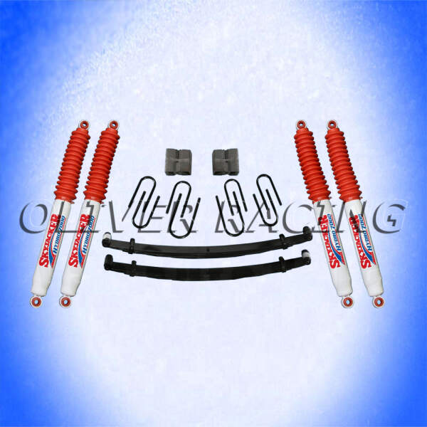 Höherlegung Chevrolet K20 K30 4" 102 mm VA und HA Blattfedernsatz Fahrwerk