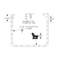 Türdichtung vorne Cadillac 4 türer sedan/Hardtop