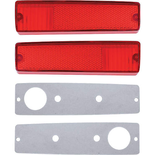 GLÄSER SEITENBELEUCHTUNG hinten ROT Dodge Charger Coronet Superbee 1970