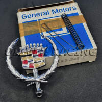 NOS Motorhaube Ornament Emblem Cadillac Deville Seville...
