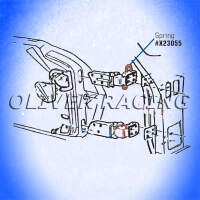 Feder Türscharnier links o. rechts Corvette C3 68-82 Türscharnierfeder