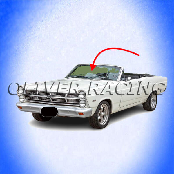 Windschutzscheibe Frontscheibe Ford Fairlane Mercury Comet Hardtop Cabrio 66/67 Grün Blau