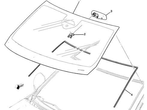 Frontscheibe Windschutzscheibe Cadillac Escalade  CHEVROLET Silverado Suburban Tahoe 21-24 GMC SIERRA YUKON