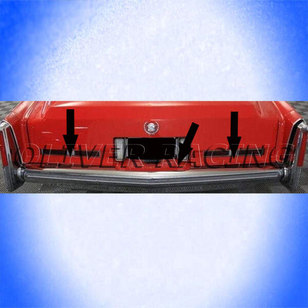 Stoßstangenfüller hinten mitte Kennzeichen Cadillac DeVille 74-76