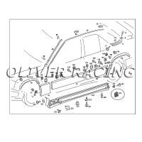 Mercedes Benz W201 16V 2.3 Evolution Schweller abdeckung Wagenheberaufnahme hinten links