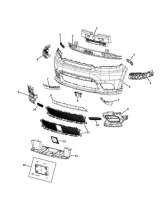 Stoßfänger Verkleidung Dodge Durango RT 18-20...