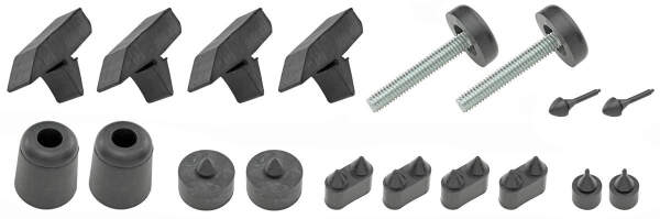 Karosserie Anschlaggummi Set Body Bumper Set Bumper, Rubber, 71-72 GTO, Set