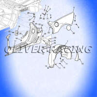 Radhaus Radhausschale Innenradlauf hinten links Corvette...