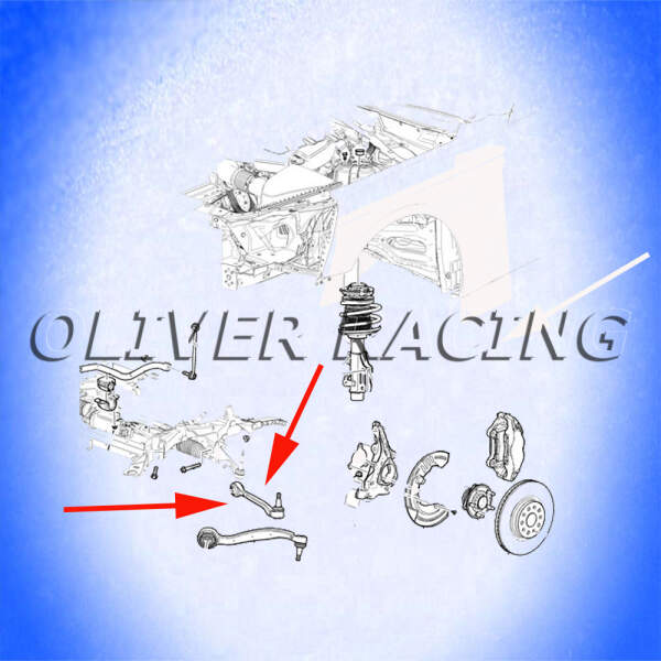 Querlenker Dorman / Moog LINKS hinterer an Vorderachse RPO: FE2 oder FE3 AG,AH,AJ,AK Chevrolet Camaro LS LT LT1 SS RS 16-24