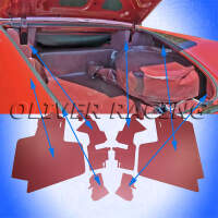 Kofferraum Verkleidung Board Maroon Kastanienbraun...