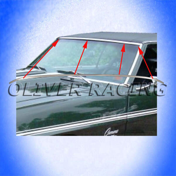 ZIERLEISTE OBEN WINDSCHUTZSCHEIBE Frontscheibe Camaro Pontiac Firebird Coupé 67 68 69