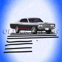 Fensterschachtleiste Ford Torino Fairlane 2 Türer...