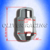 Radmutter Duplex 7/16"-20 Gewinde Chrom (Stück)...