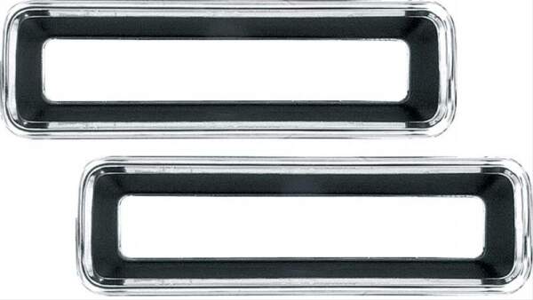 Rahmen Rückleuchte Zierrahmen PAAR Chevrolet Camaro 67 1967 Chromrahmen Tail Lamp Bezel